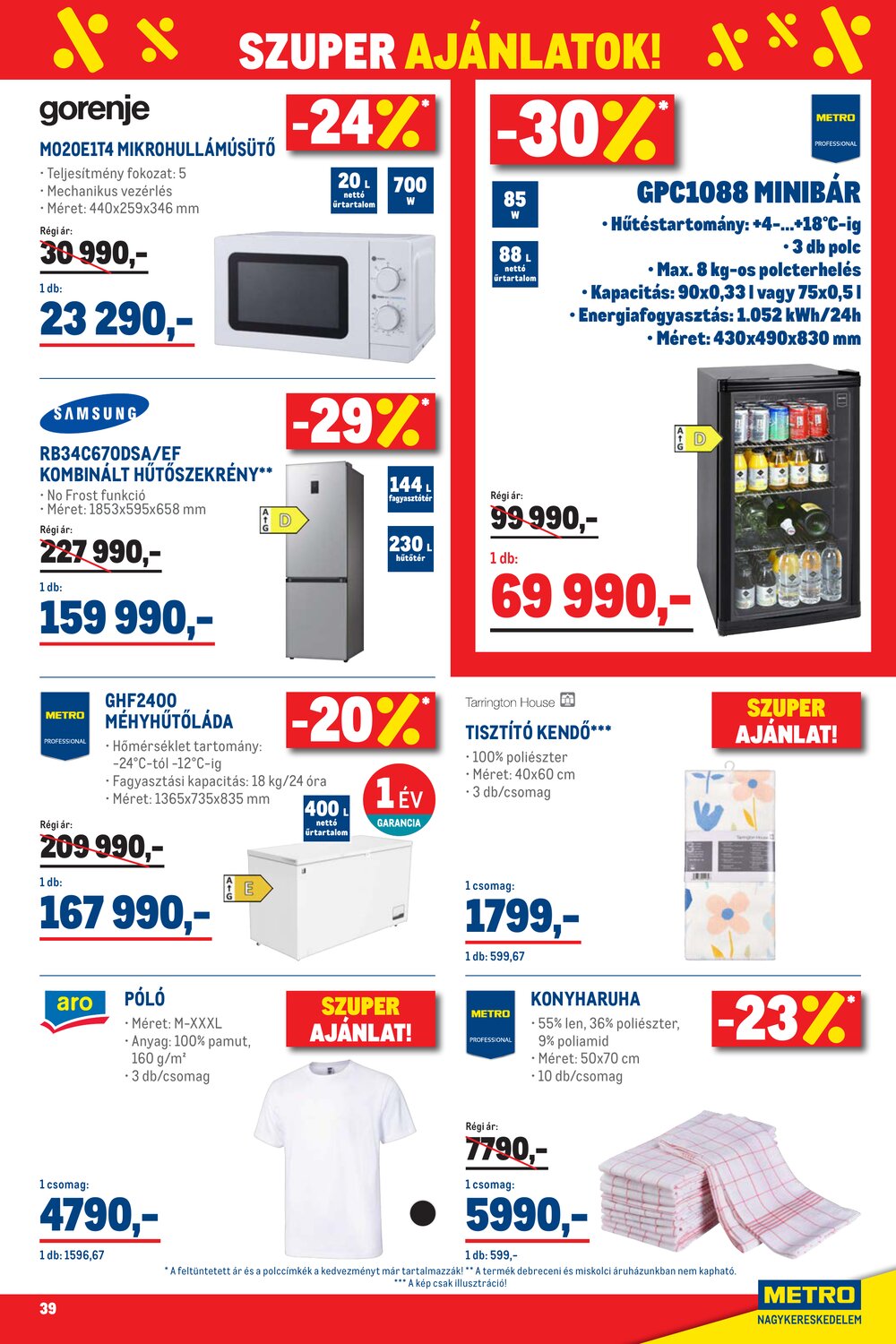 METRO akciós újság 2026.04.07-től - 39. oldal.