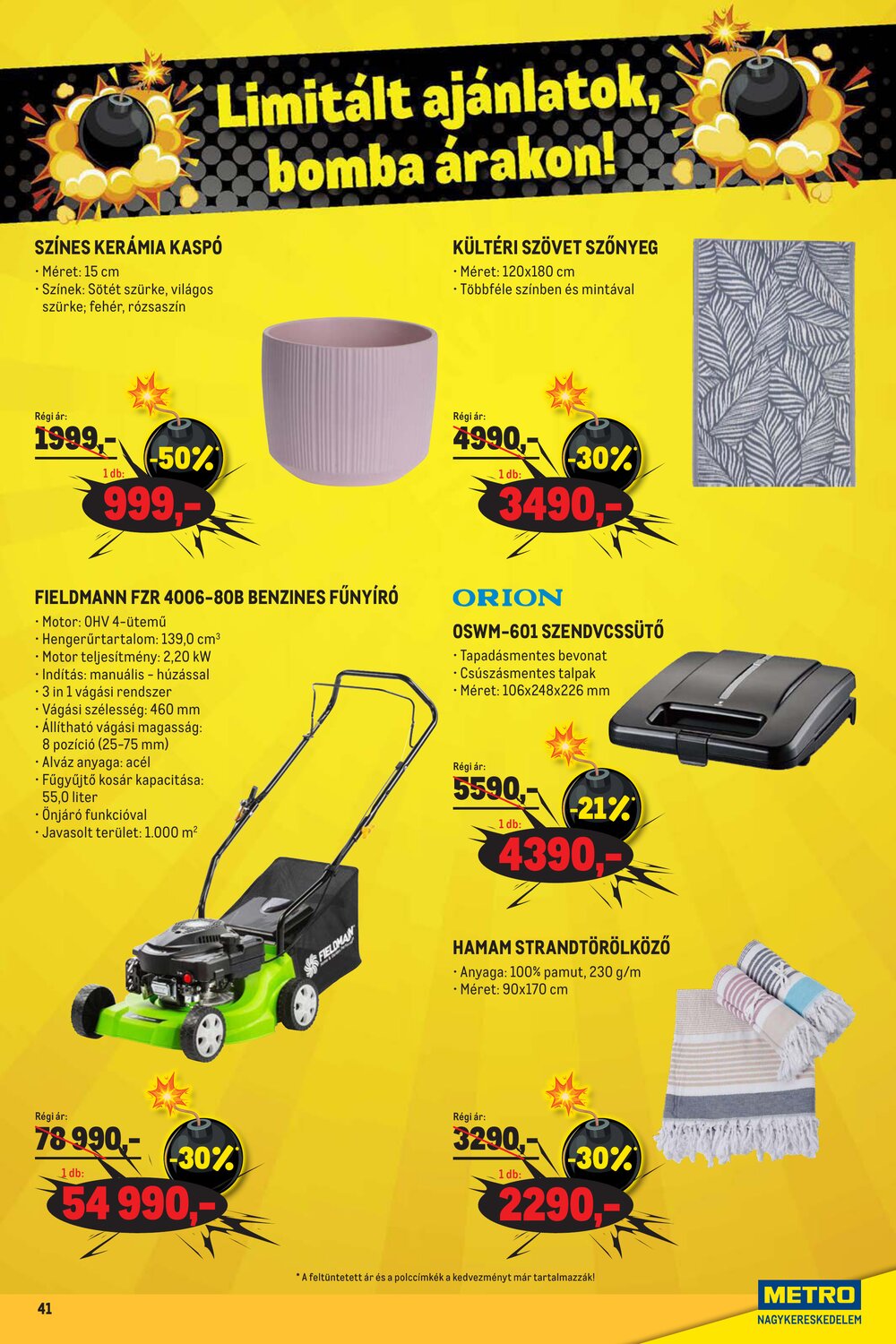 METRO akciós újság 2026.04.07-től - 41. oldal.