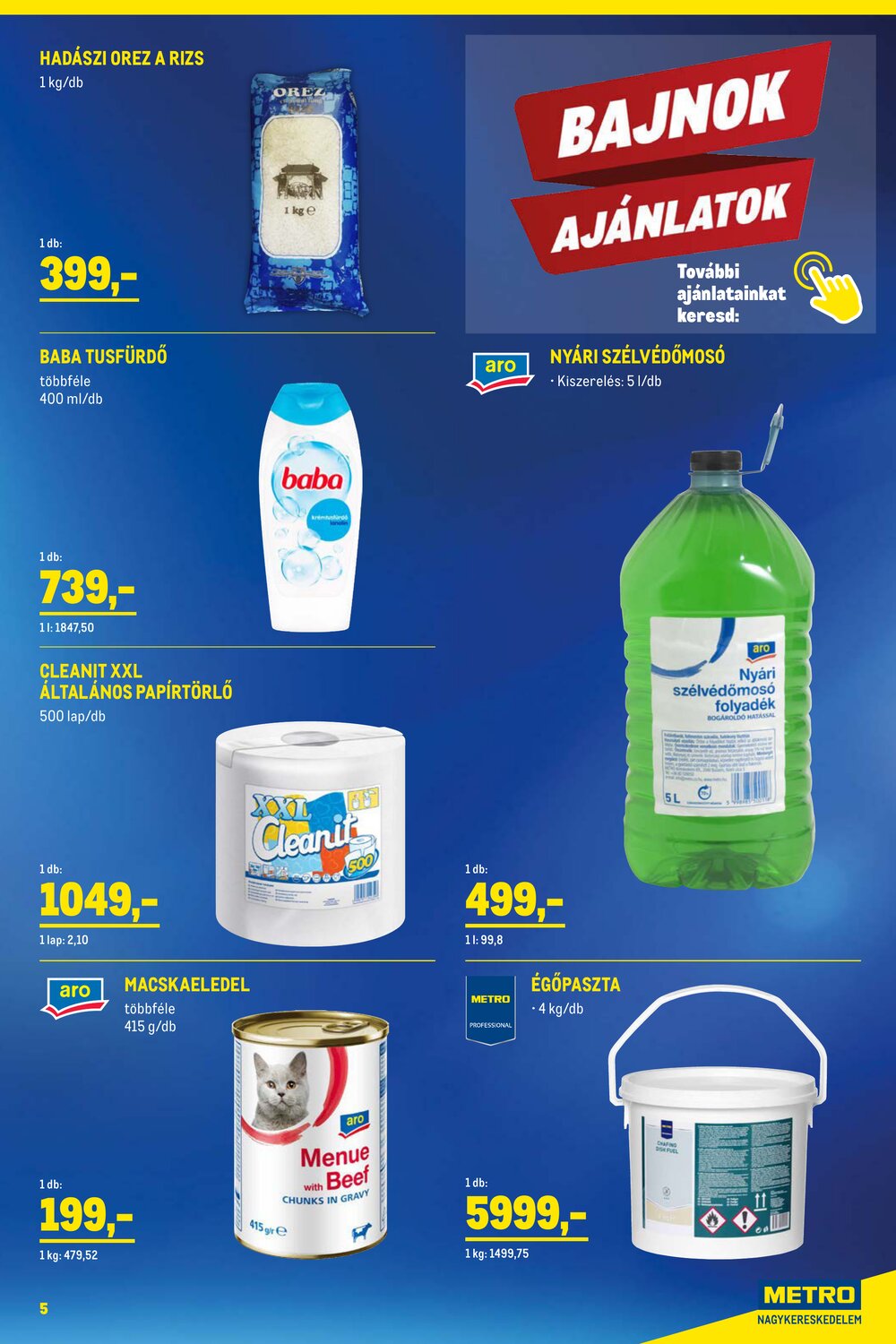 METRO akciós újság 2026.04.07-től - 5. oldal.