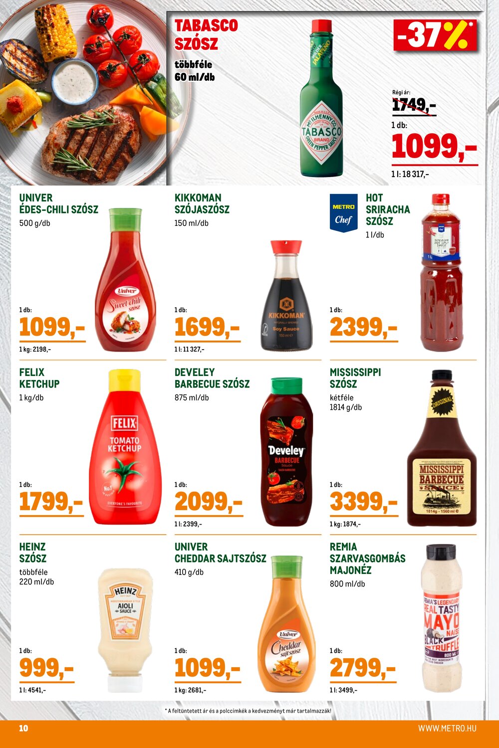 METRO akciós újság 2026.04.07-től - 10. oldal.