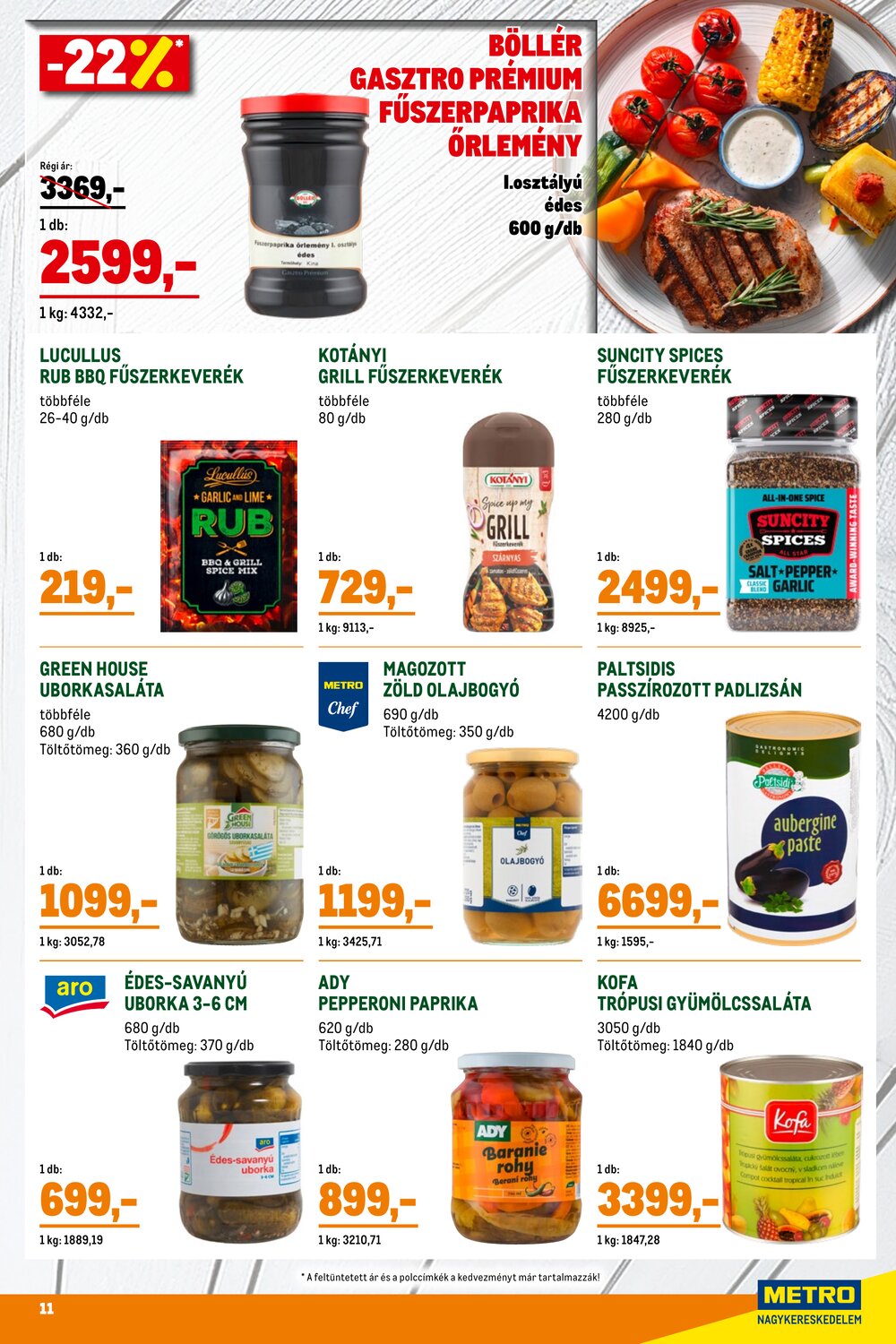 METRO akciós újság 2026.04.07-től - 11. oldal.
