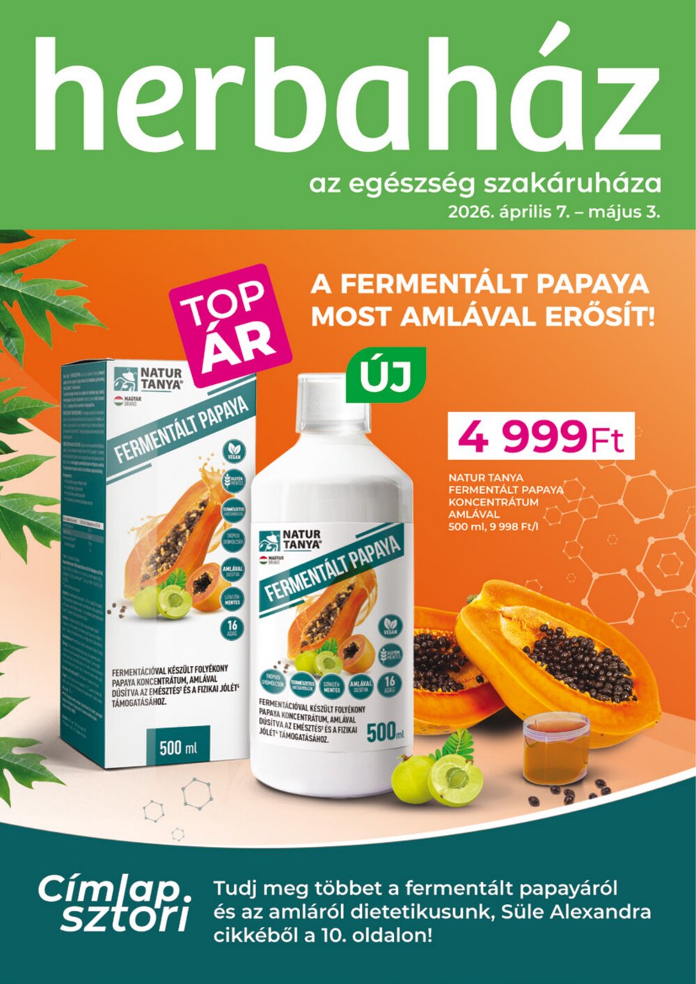 Herbaház akciós újság 2026.04.07-től - 1. oldal.