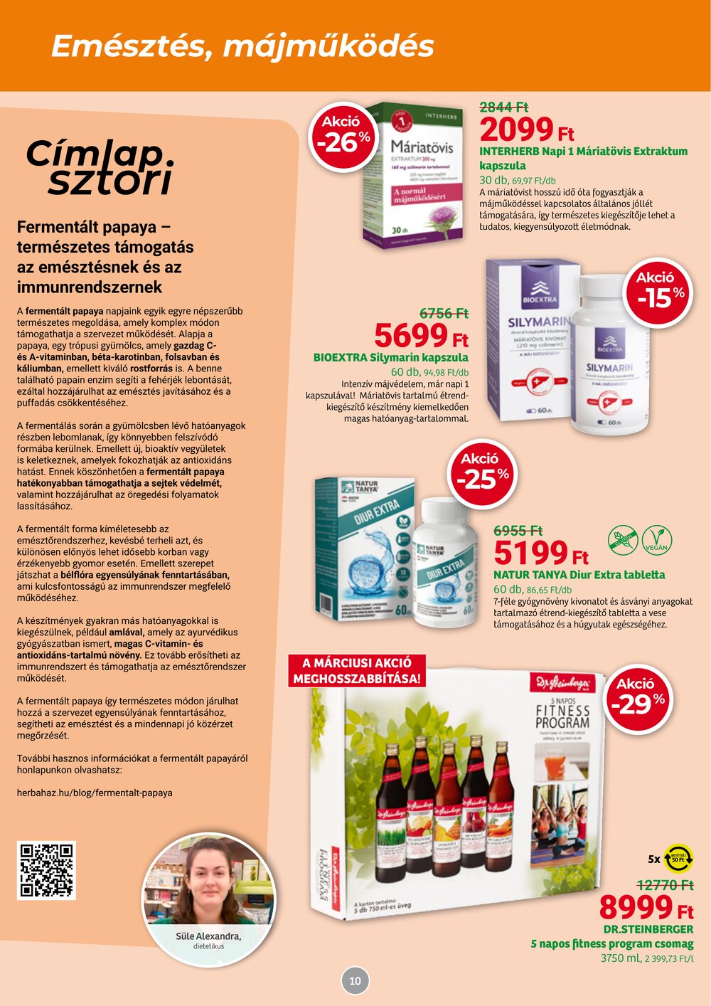 Herbaház akciós újság 2026.04.07-től - 10. oldal.
