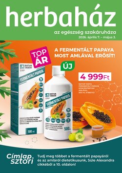Herbaház akciós újság 2026.04.07-től