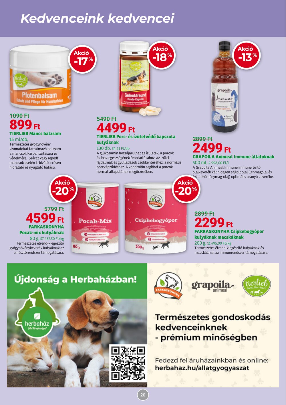 Herbaház akciós újság 2026.04.07-től - 20. oldal.