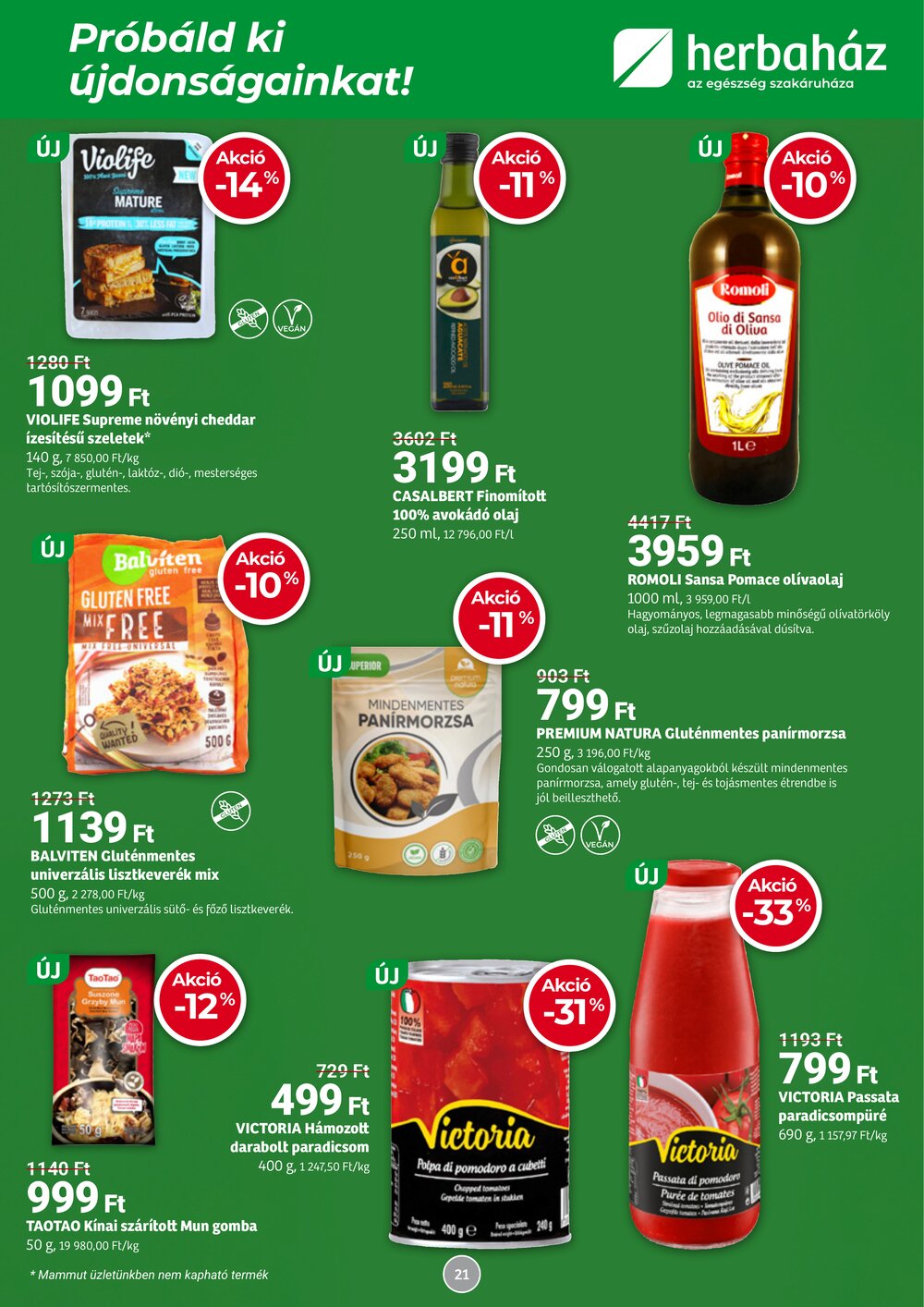 Herbaház akciós újság 2026.04.07-től - 21. oldal.