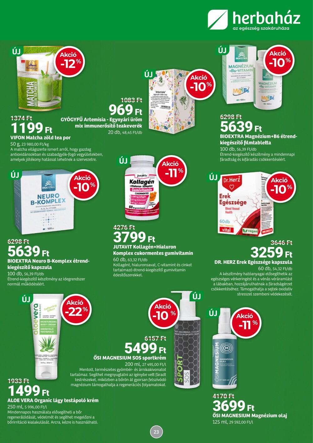 Herbaház akciós újság 2026.04.07-től - 23. oldal.