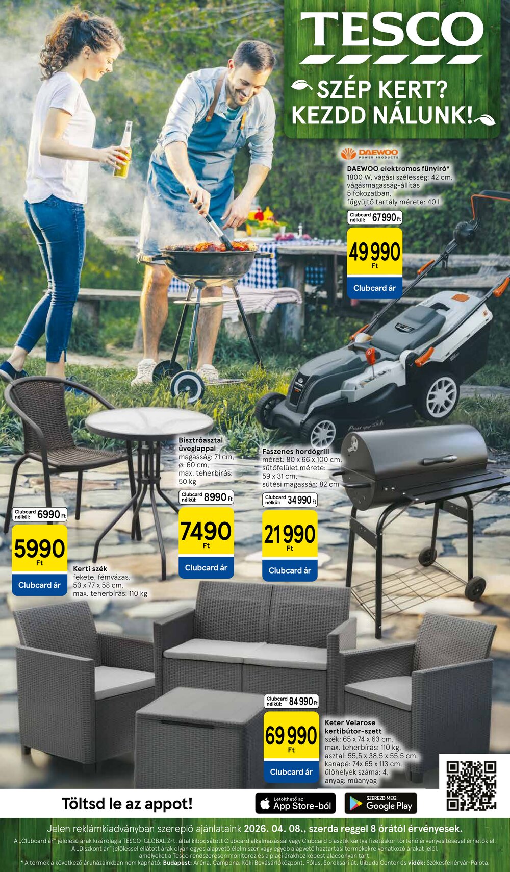 Tesco akciós újság 2026.04.08-tól - 1. oldal.