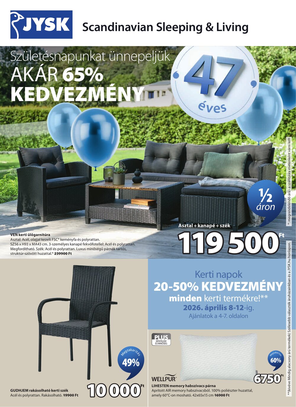 JYSK akciós újság 2026.04.08-tól - 2. oldal.