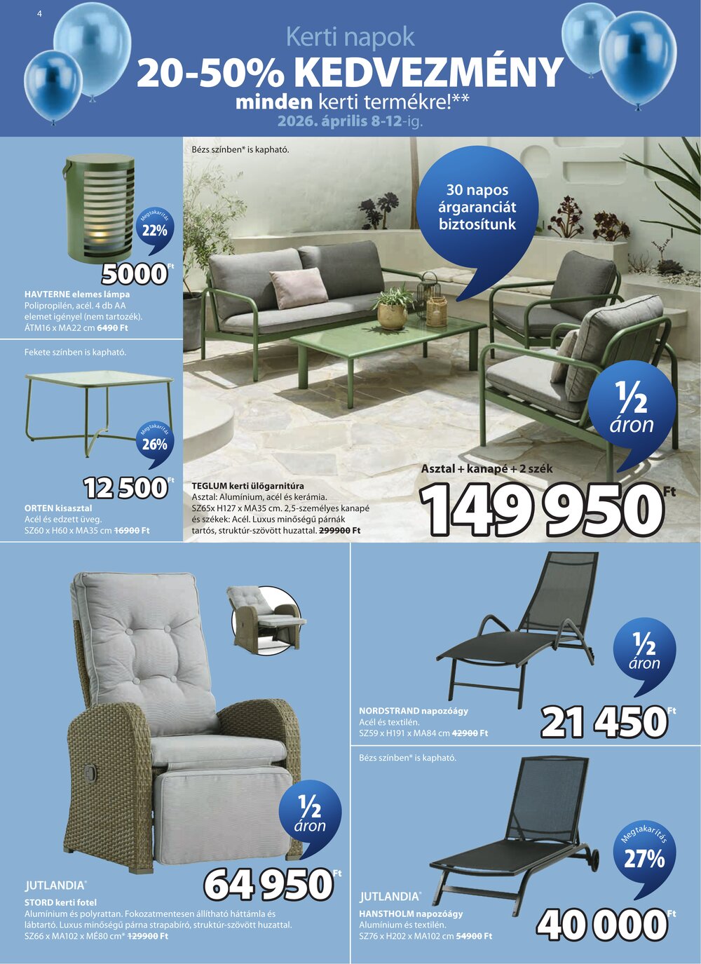 JYSK akciós újság 2026.04.08-tól - 5. oldal.