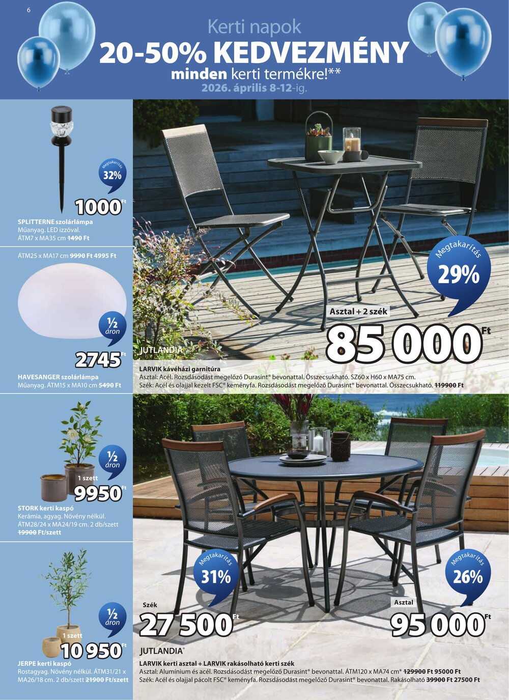 JYSK akciós újság 2026.04.08-tól - 7. oldal.