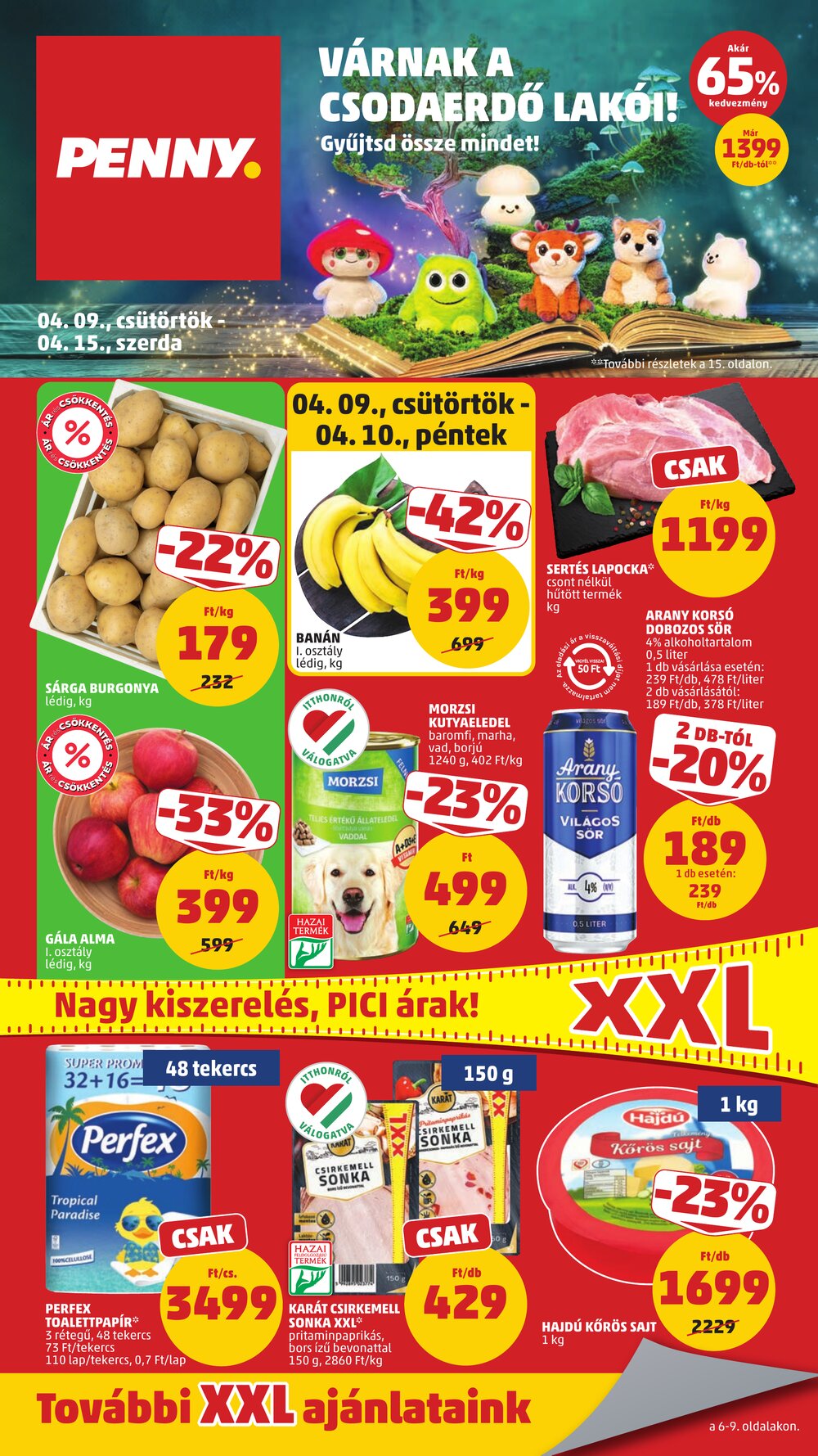 Penny Market akciós újság 2026.04.09-től - 1. oldal.