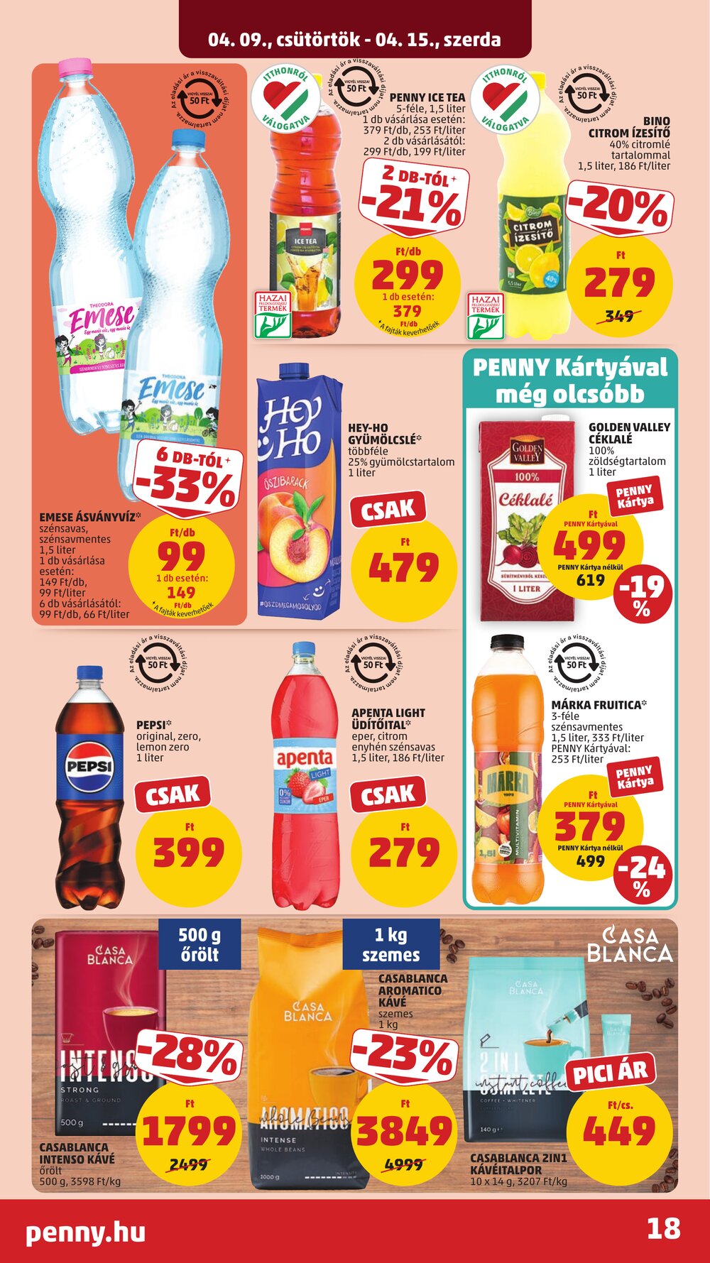 Penny Market akciós újság 2026.04.09-től - 22. oldal.