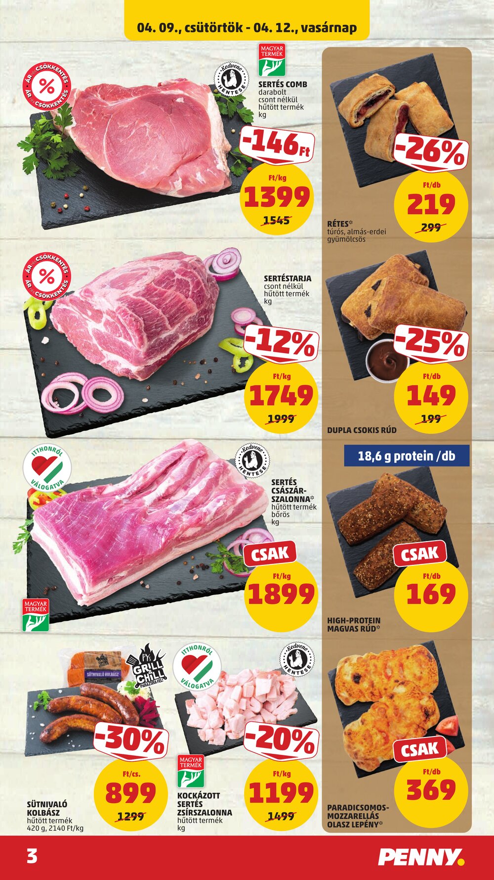 Penny Market akciós újság 2026.04.09-től - 3. oldal.