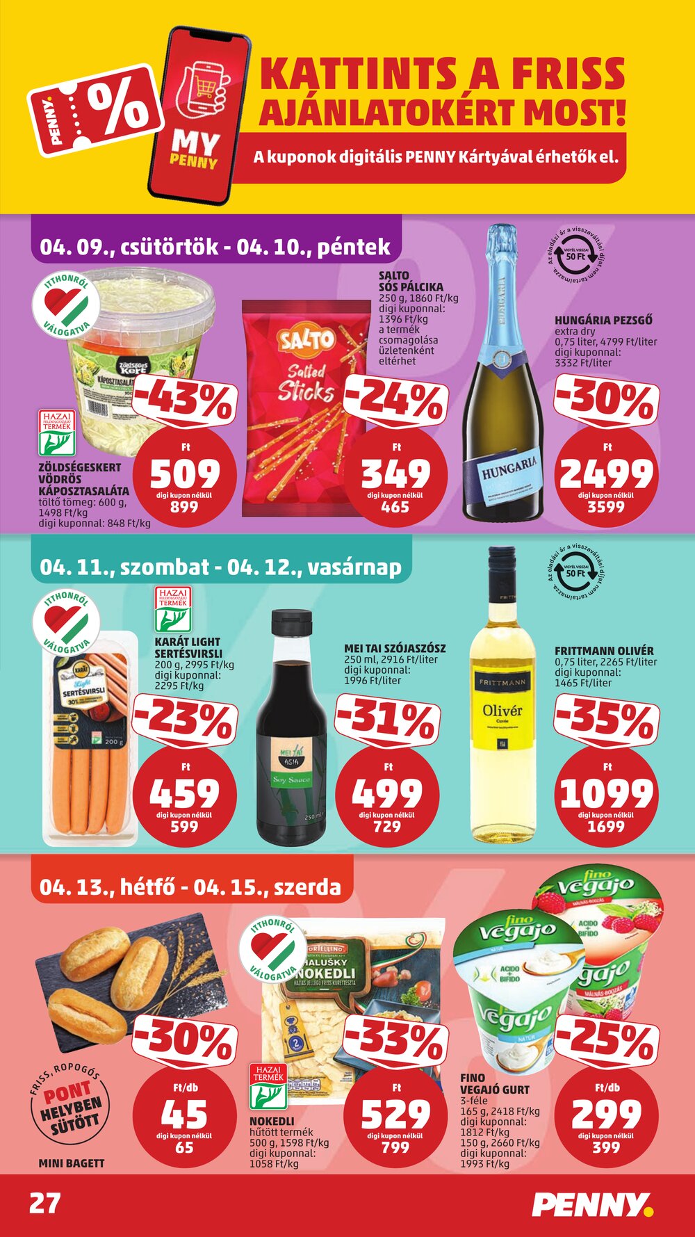 Penny Market akciós újság 2026.04.09-től - 31. oldal.