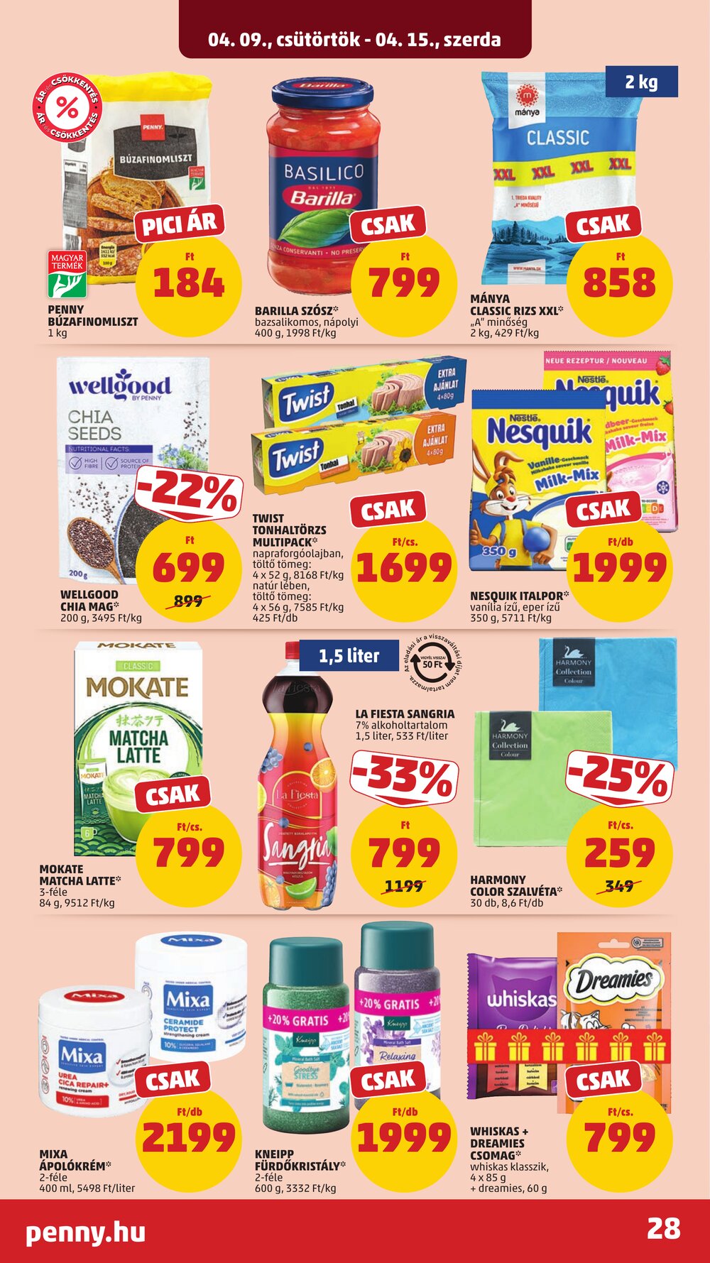 Penny Market akciós újság 2026.04.09-től - 32. oldal.