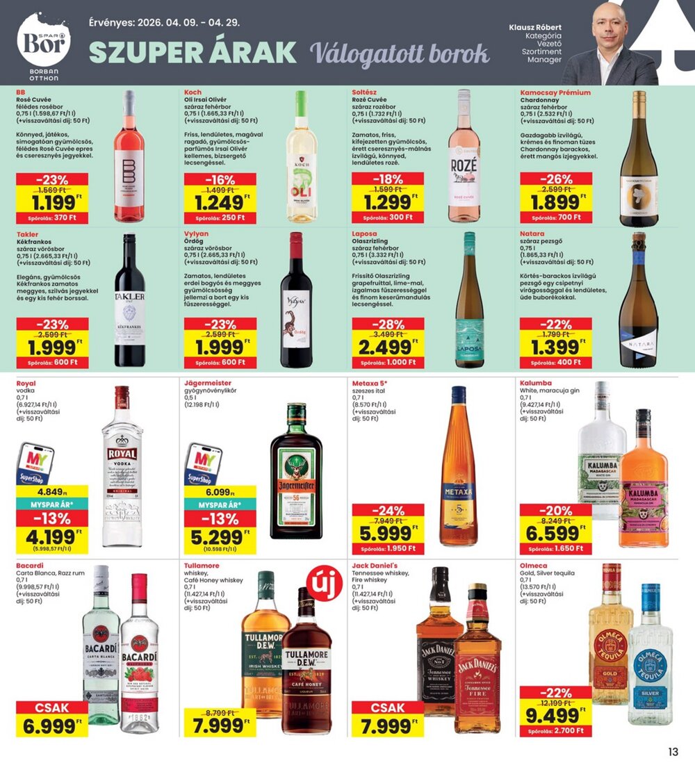 Interspar akciós újság 2026.04.09-től - 13. oldal.