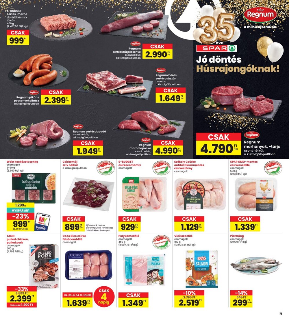 Interspar akciós újság 2026.04.09-től - 5. oldal.
