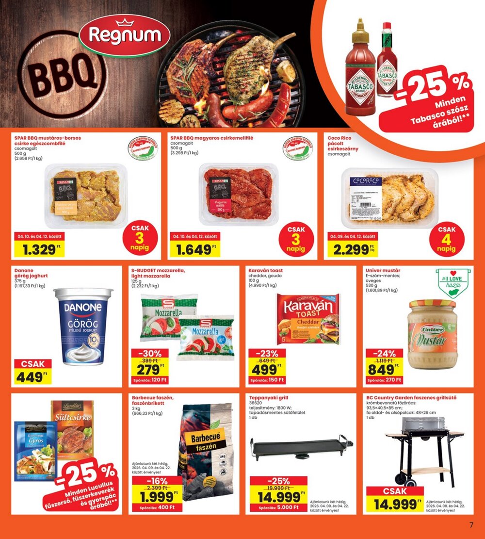 Interspar akciós újság 2026.04.09-től - 7. oldal.