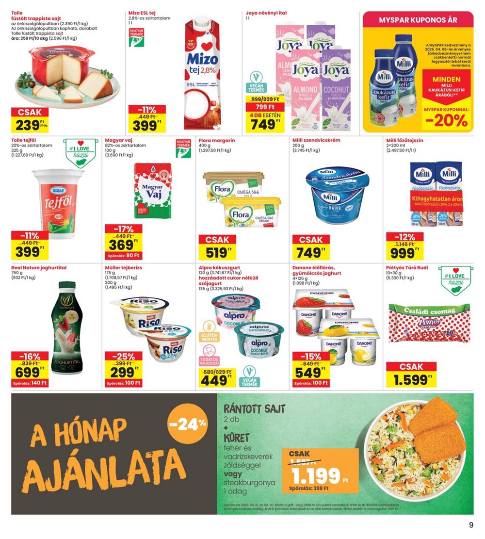 Interspar akciós újság 2026.04.09-től - 9. oldal.