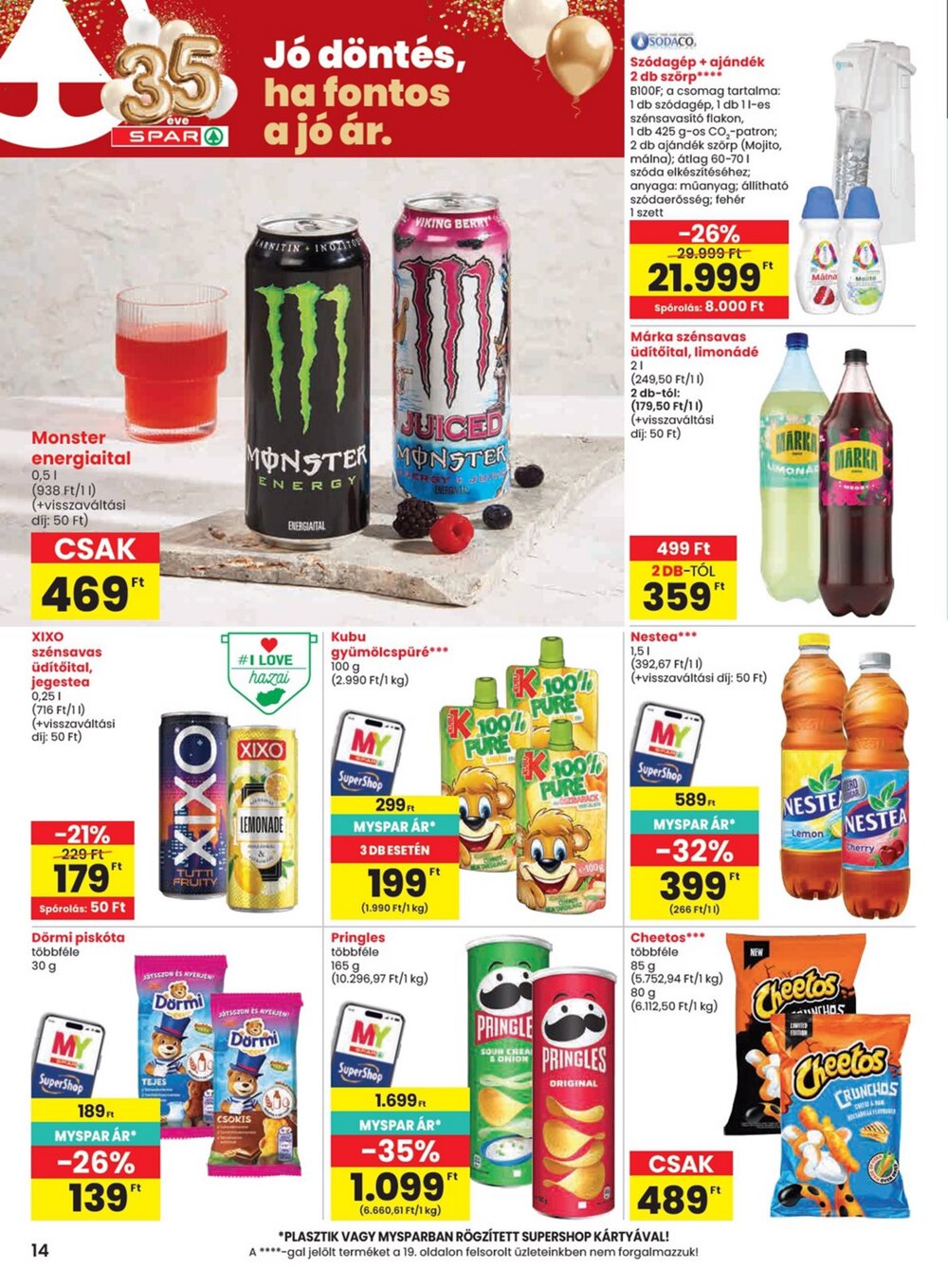 Spar akciós újság 2026.04.09-től - 14. oldal.