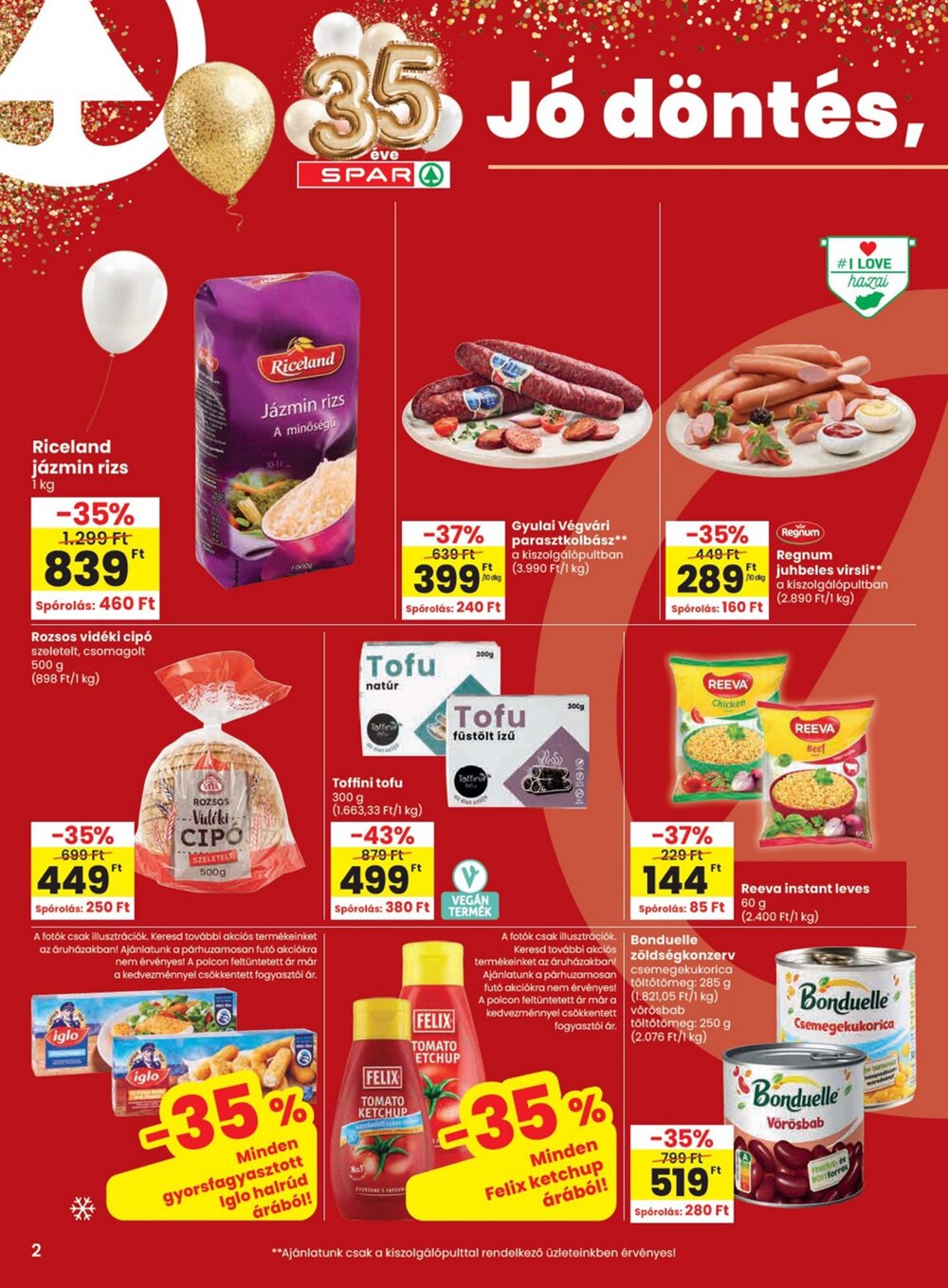 Spar akciós újság 2026.04.09-től - 2. oldal.