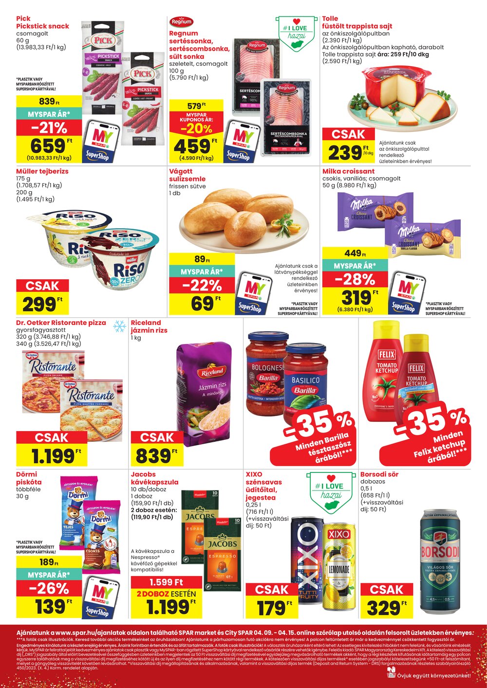 Spar Market akciós újság 2026.04.09-től - 2. oldal.