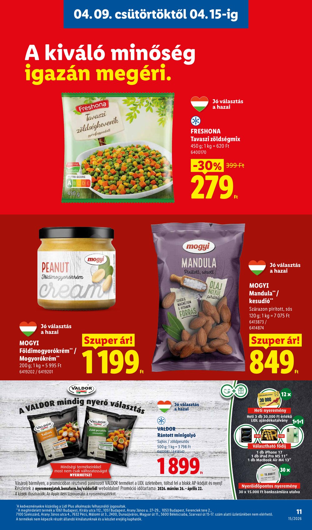 Lidl akciós újság 2026.04.09-től - 11. oldal.