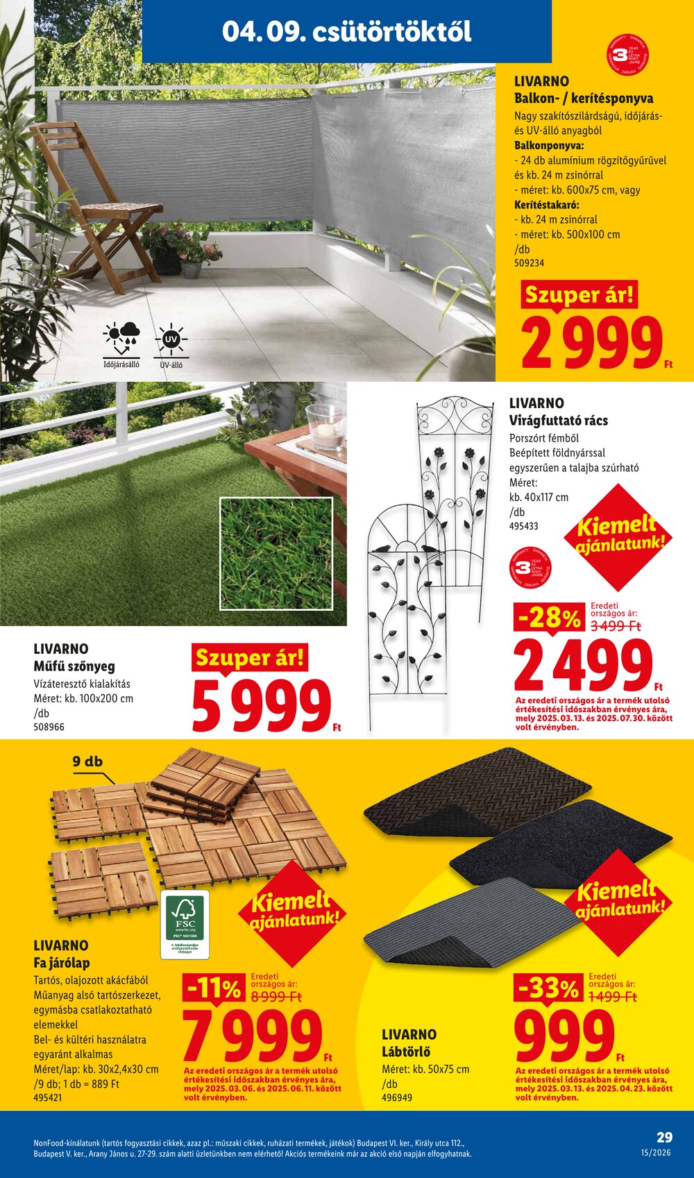 Lidl akciós újság 2026.04.09-től - 29. oldal.