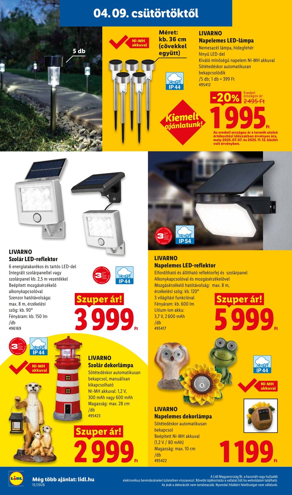 Lidl akciós újság 2026.04.09-től - 30. oldal.