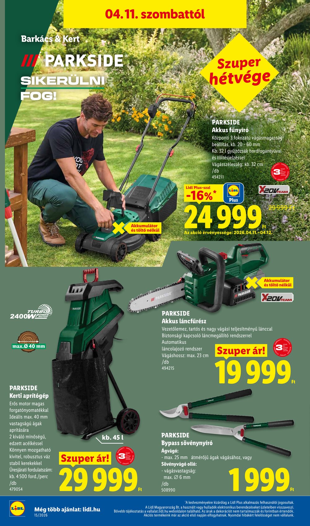 Lidl akciós újság 2026.04.09-től - 40. oldal.