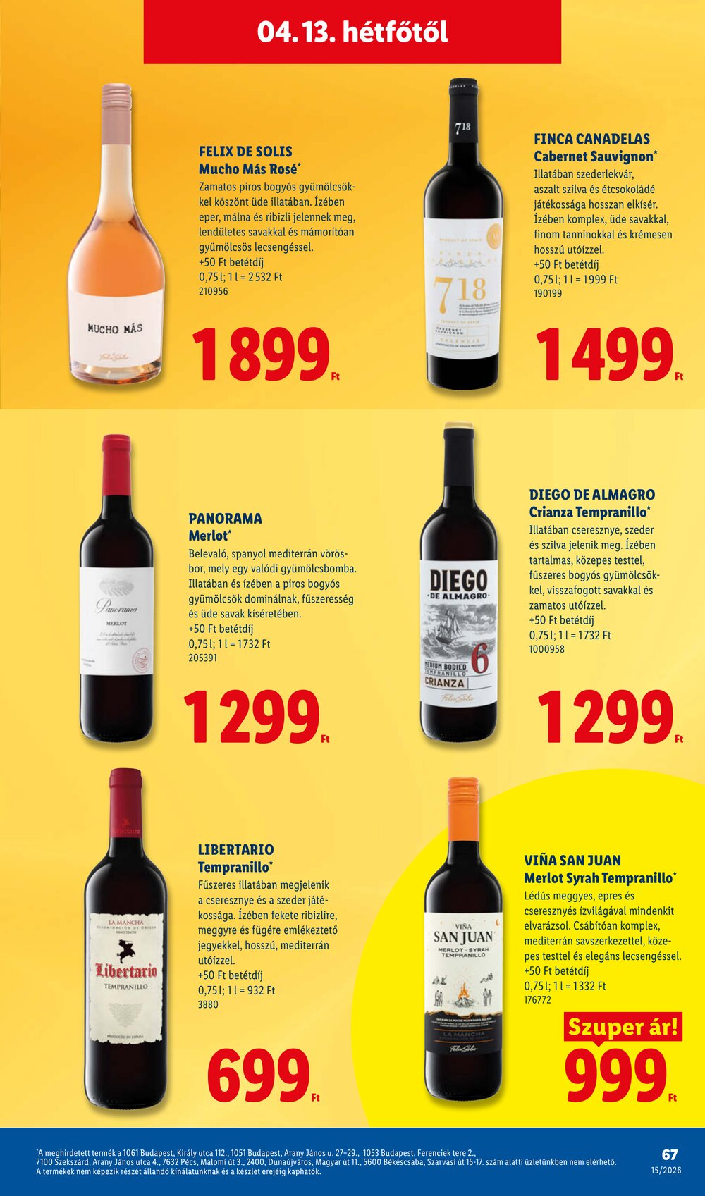 Lidl akciós újság 2026.04.09-től - 67. oldal.