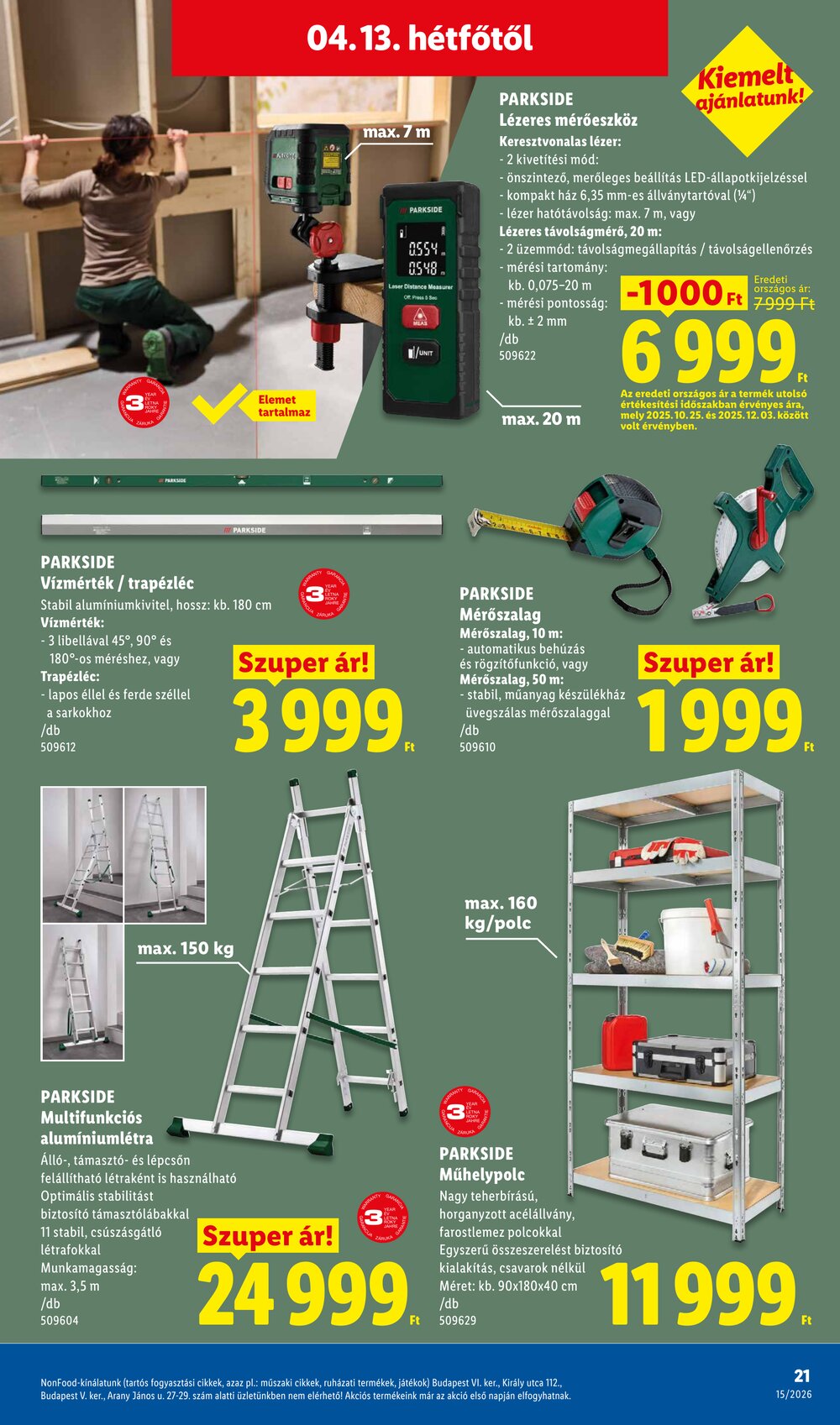 Lidl akciós újság 2026.04.09-től - 21. oldal.