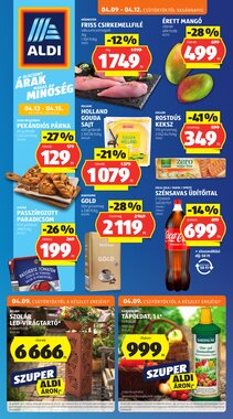Aldi akciós újság 2026.04.09-től
