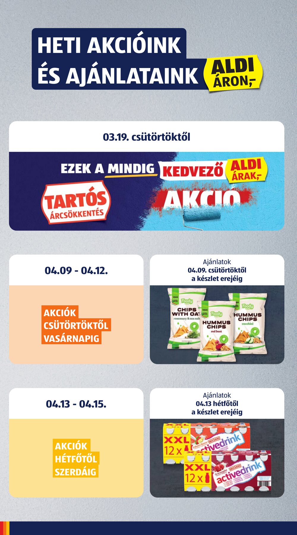 Aldi akciós újság 2026.04.09-től - 2. oldal.