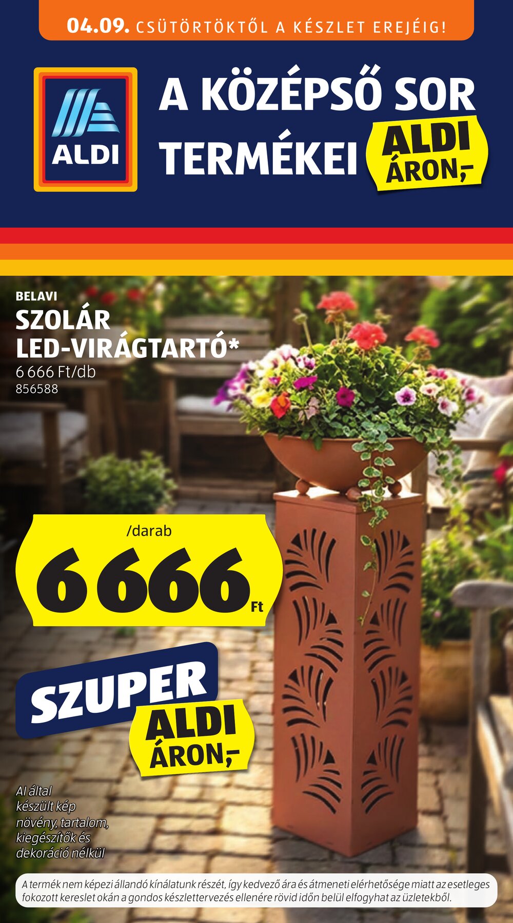 Aldi akciós újság 2026.04.09-től - 1. oldal.