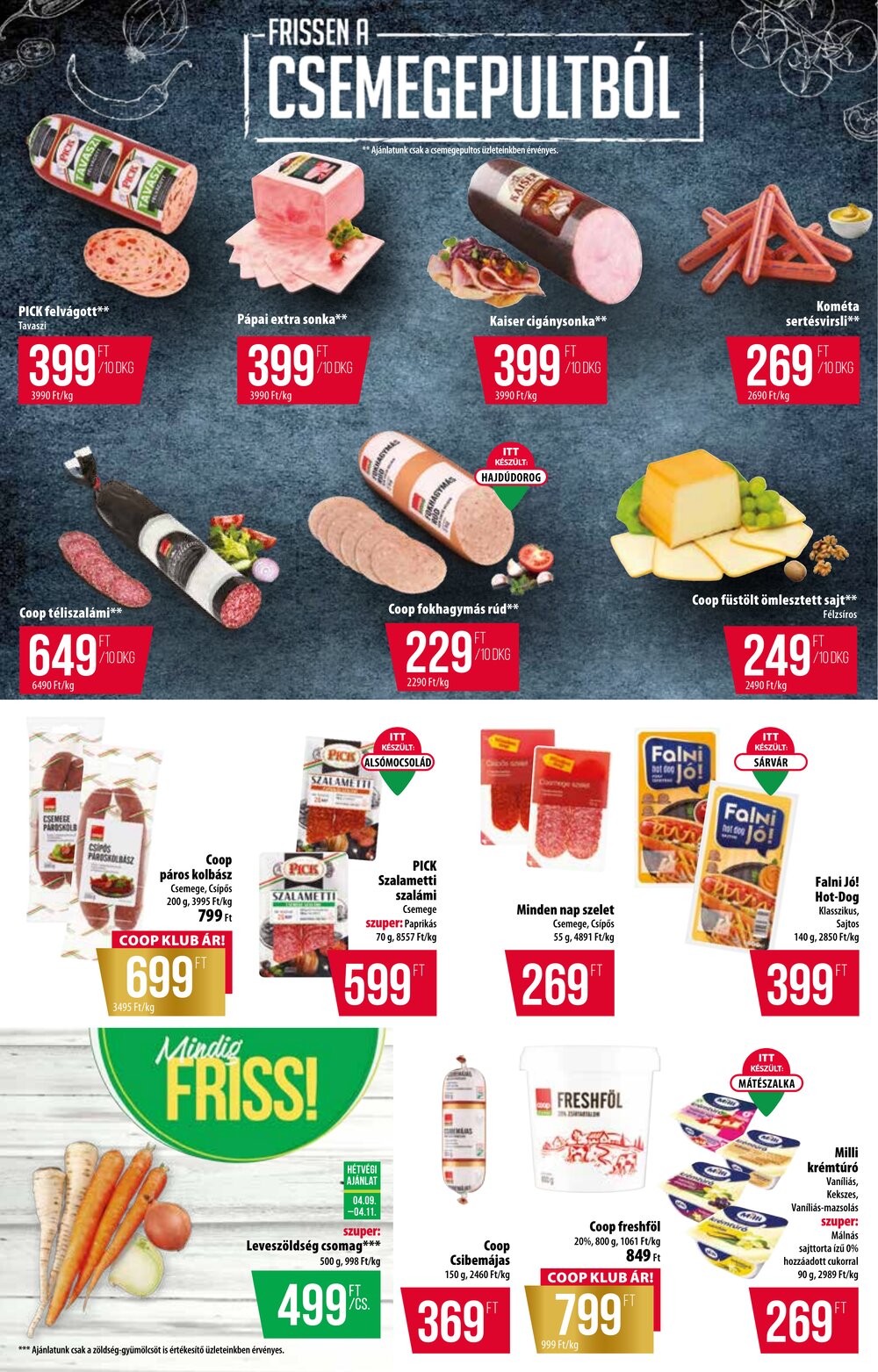 Coop akciós újság 2026.04.09-től - 2. oldal.