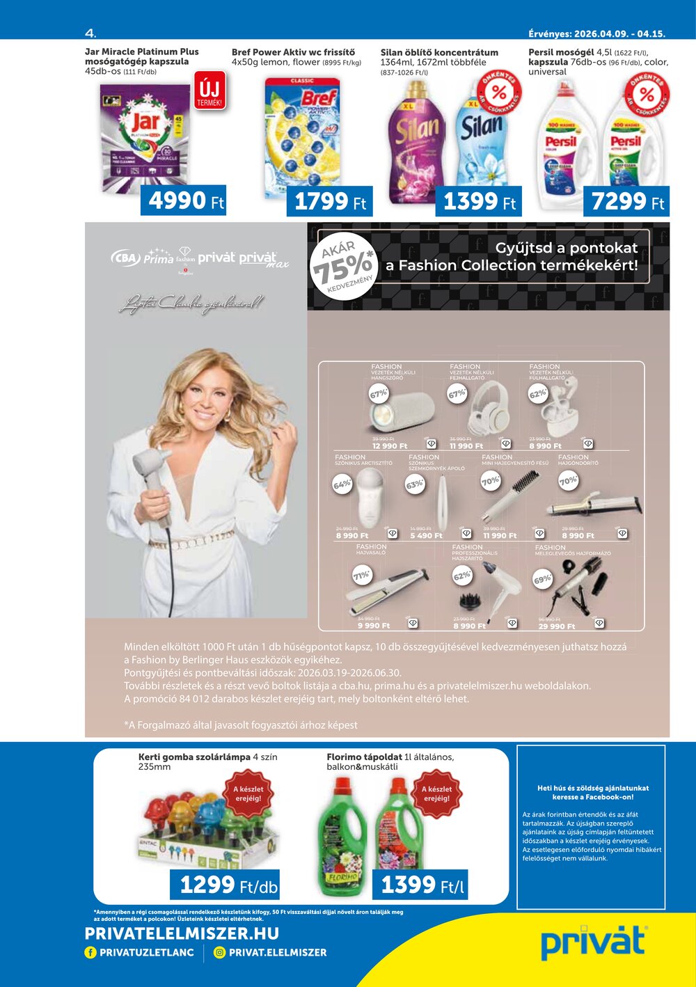Privát akciós újság 2026.04.09-től - 4. oldal.