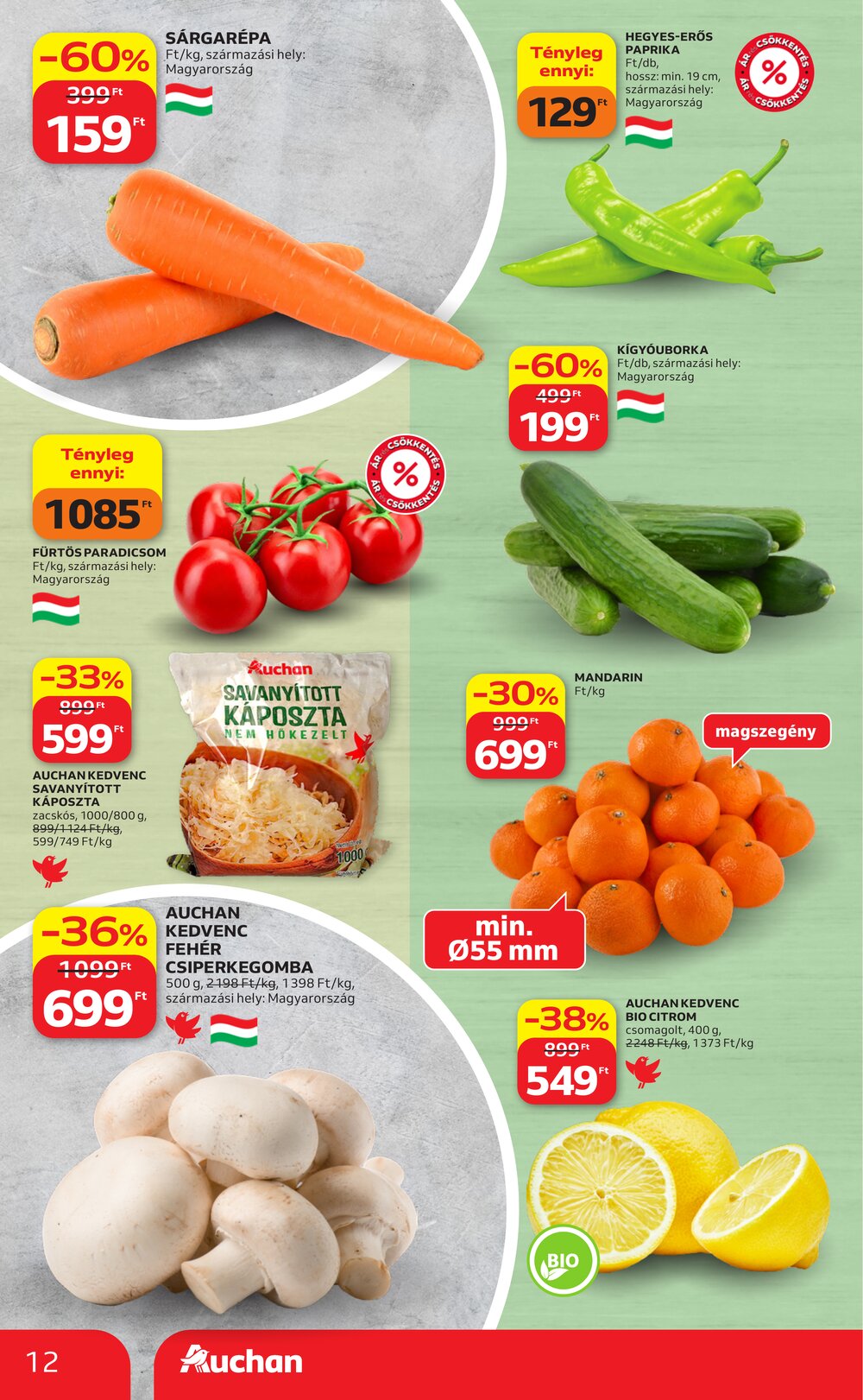 Auchan akciós újság 2026.04.09-től - 12. oldal.