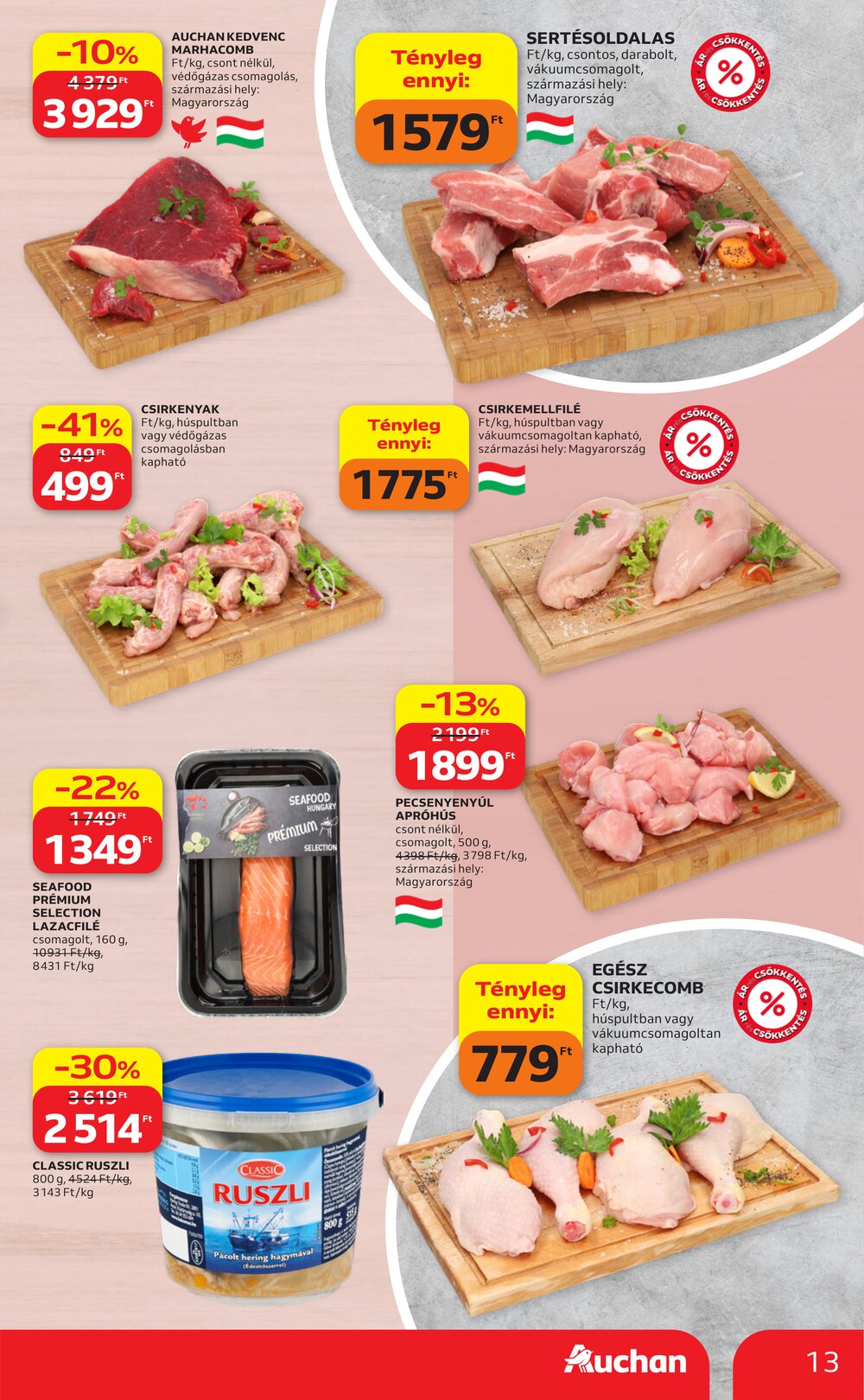 Auchan akciós újság 2026.04.09-től - 13. oldal.