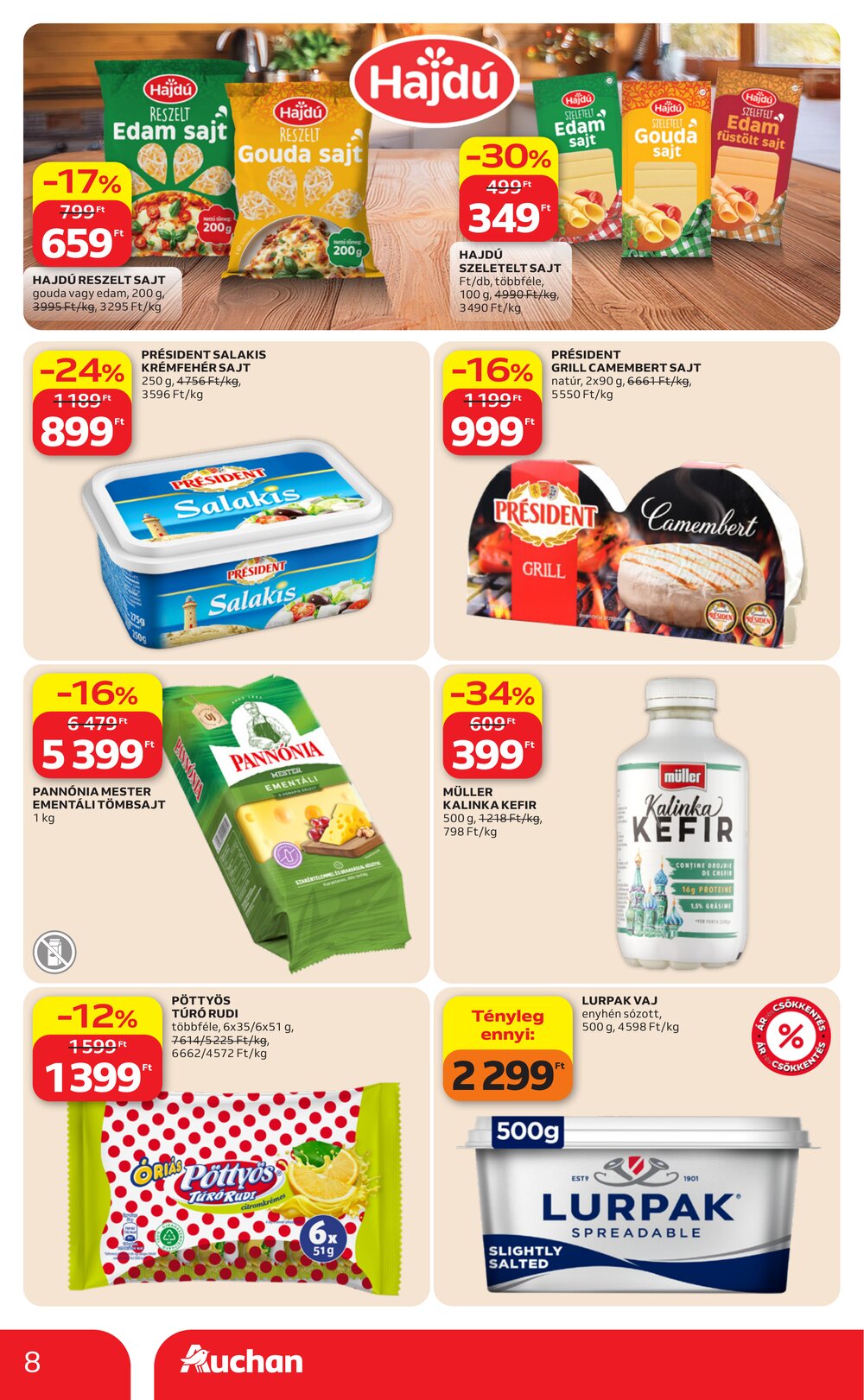 Auchan akciós újság 2026.04.09-től - 8. oldal.