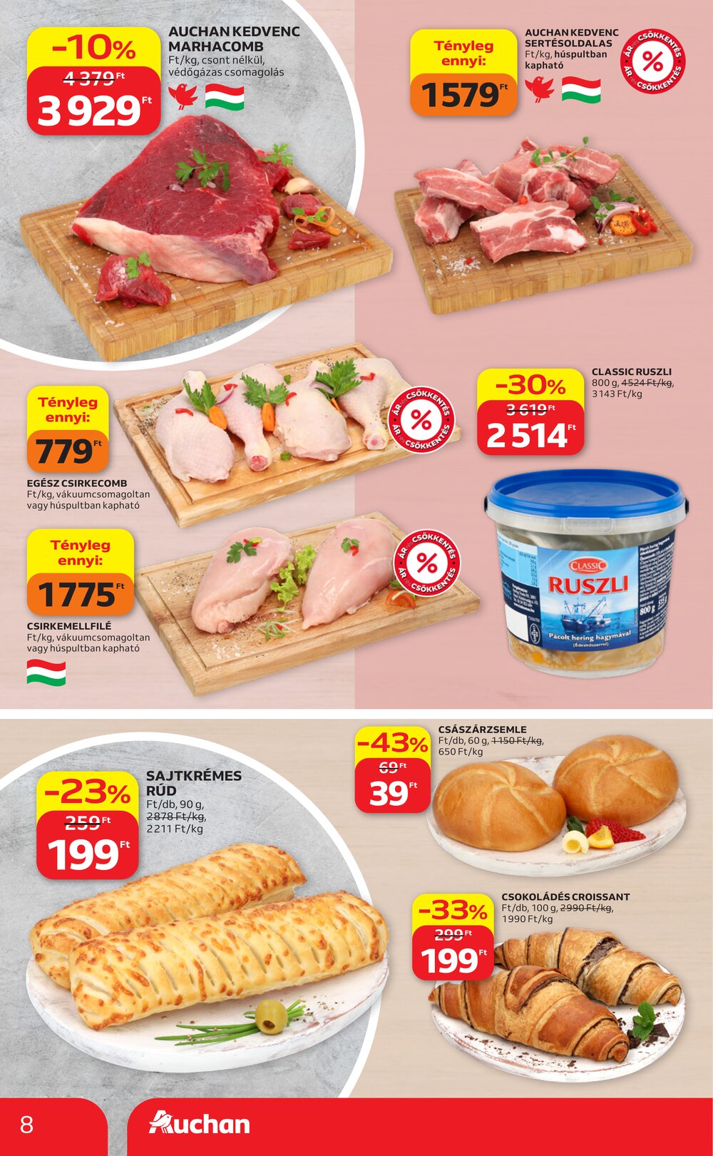 Auchan akciós újság 2026.04.09-től - 8. oldal.