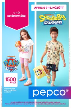 Pepco akciós újság 2026.04.09-től