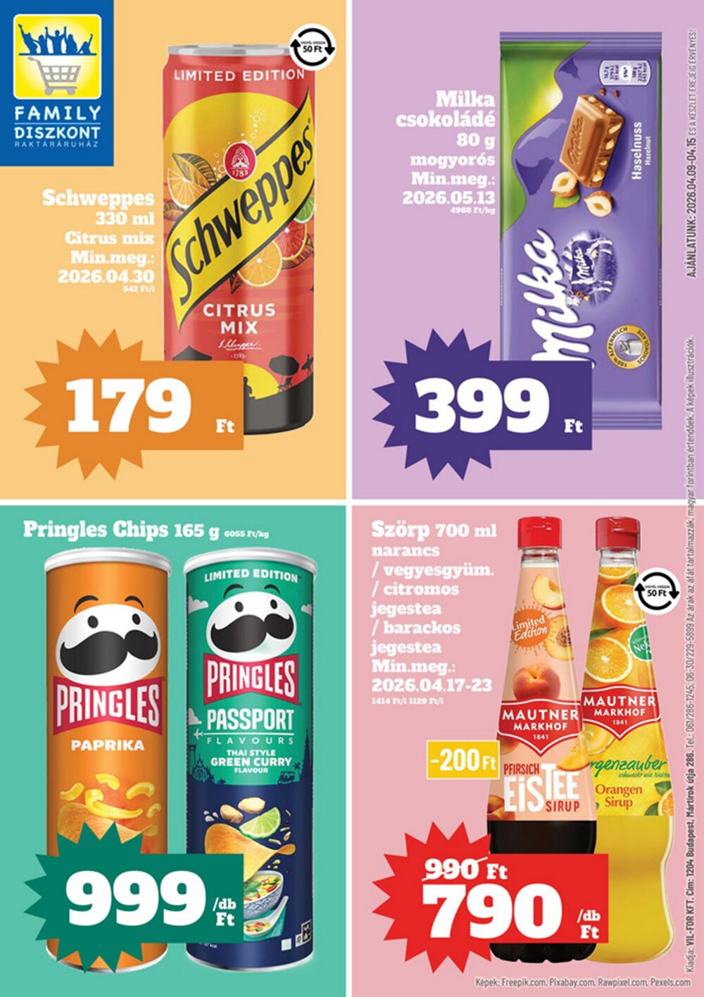 Family Diszkont akciós újság 2026.04.09-től - 1. oldal.