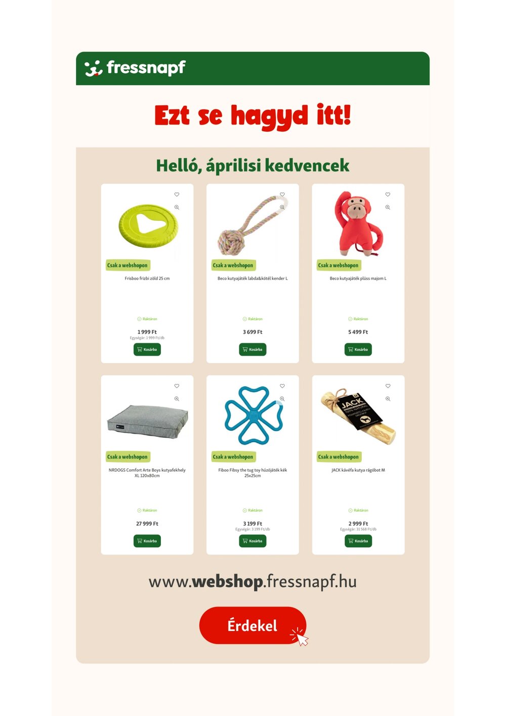 Fressnapf akciós újság 2026.04.09-től - 19. oldal.