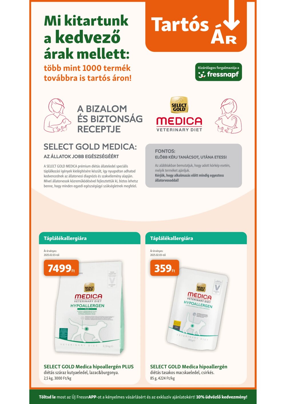 Fressnapf akciós újság 2026.04.09-től - 3. oldal.