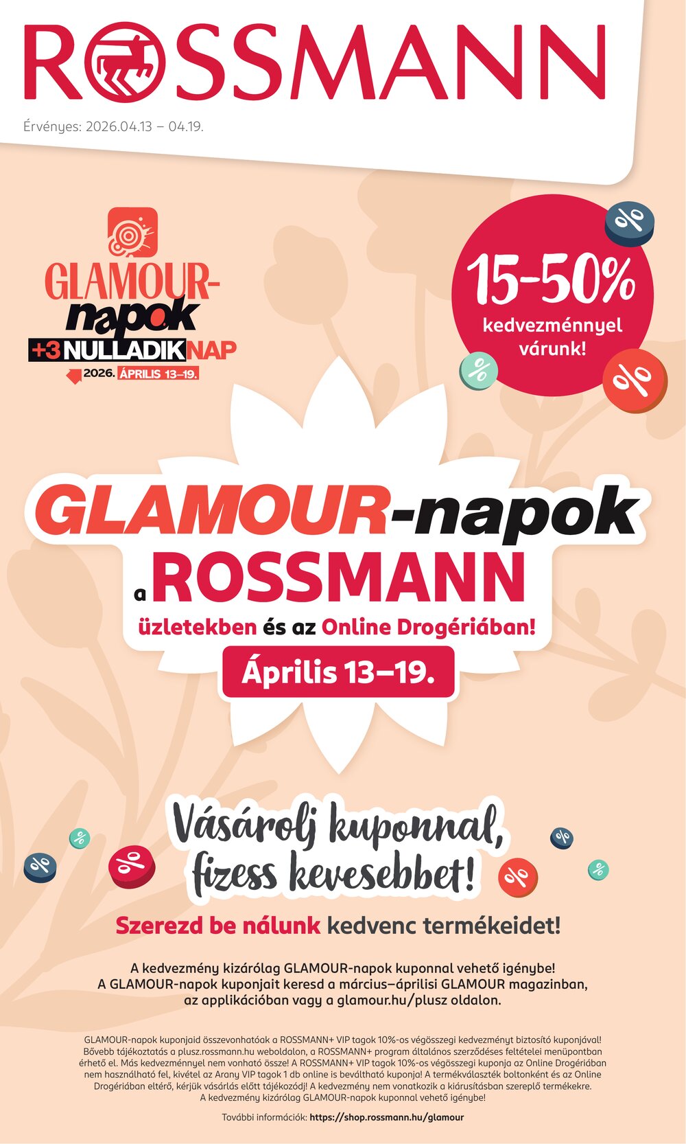 Rossmann akciós újság 2026.04.13-tól - 1. oldal.