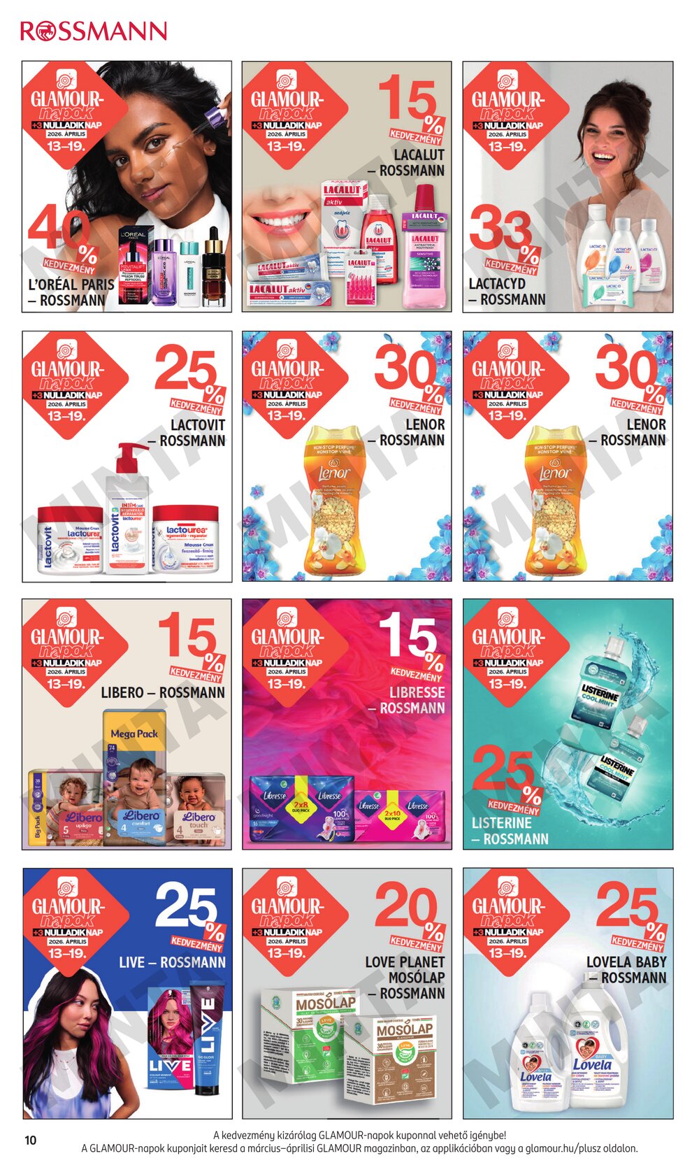 Rossmann akciós újság 2026.04.13-tól - 10. oldal.