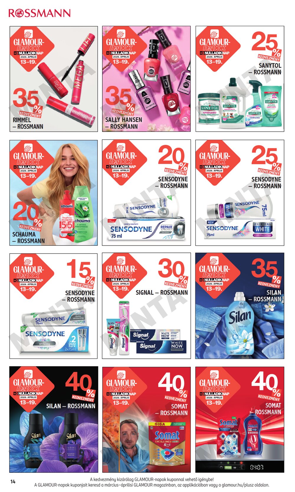 Rossmann akciós újság 2026.04.13-tól - 14. oldal.