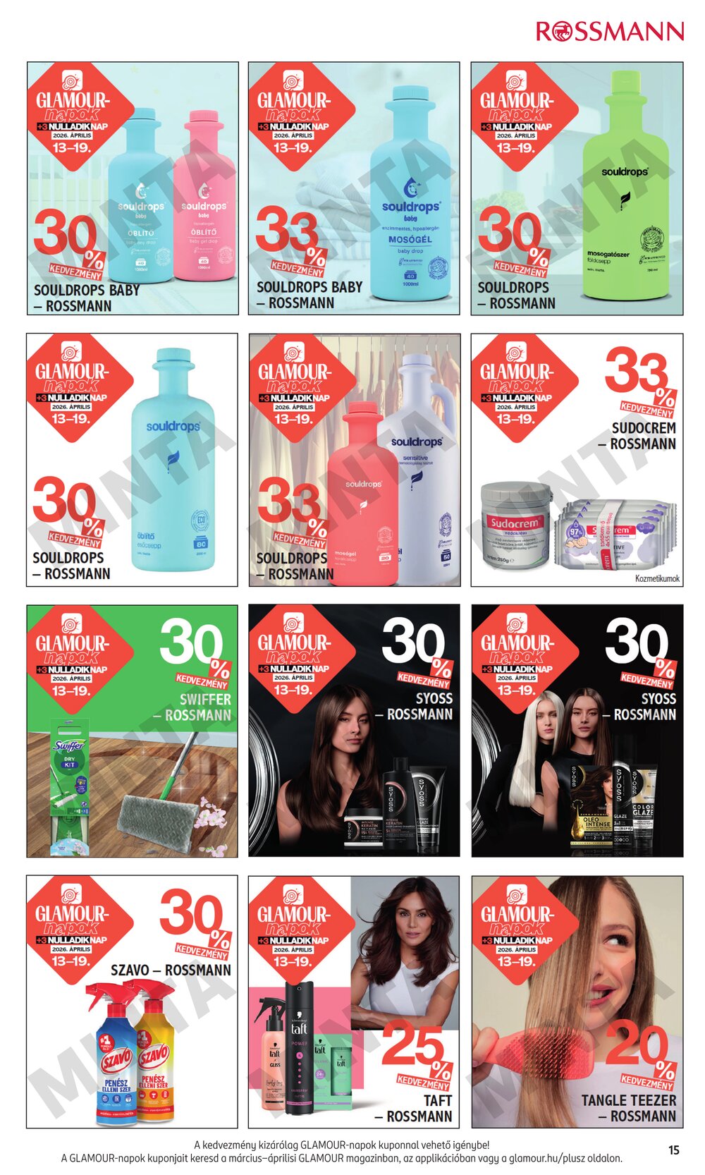 Rossmann akciós újság 2026.04.13-tól - 15. oldal.